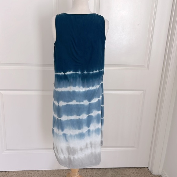 Pure Jill Blue and White Tie Dyed Ombré Dress Size XS - Picture 3 of 5